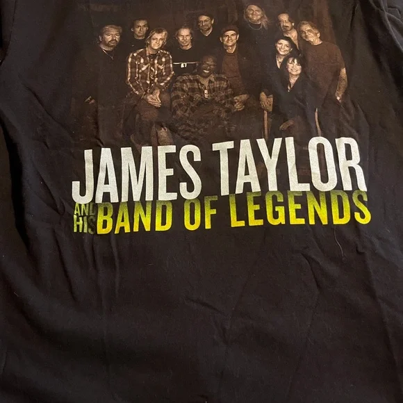 Rock Concert Tee Shirt from James Taylor & His Band of Legends Tour 2006 - Picture 1 of 3